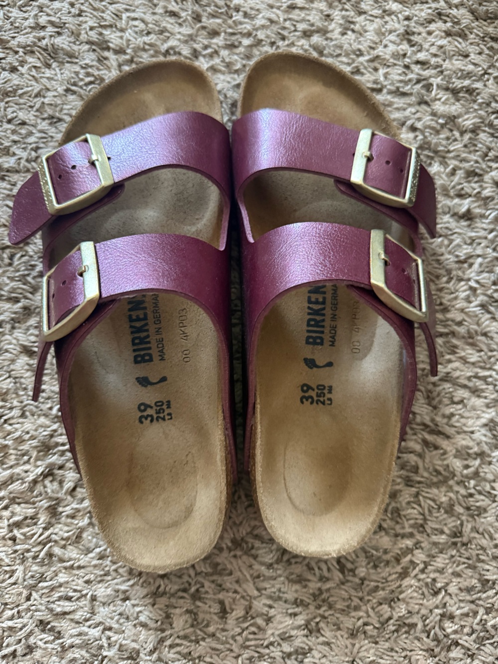 Birkenstock Women’s Wine Double-Buckle Sandals